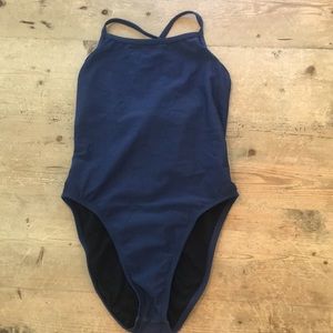 one piece navy blue jolyn swim suit